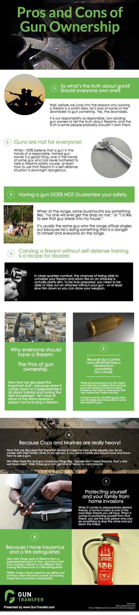 Pros and cons of gun ownership