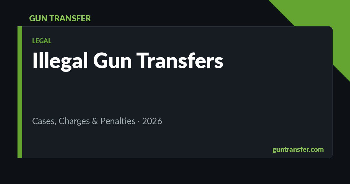 Illegal Gun Transfers: Real Cases, Charges & Consequences