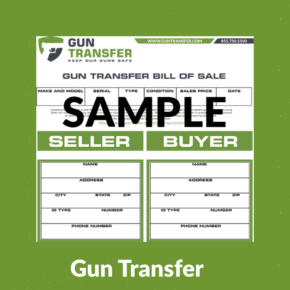 bill of Sale Sample - Gun Transfer USA